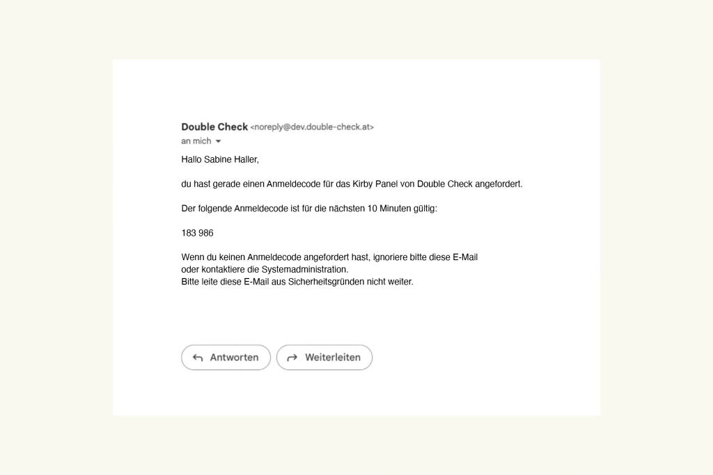 Screenshot Email Programm